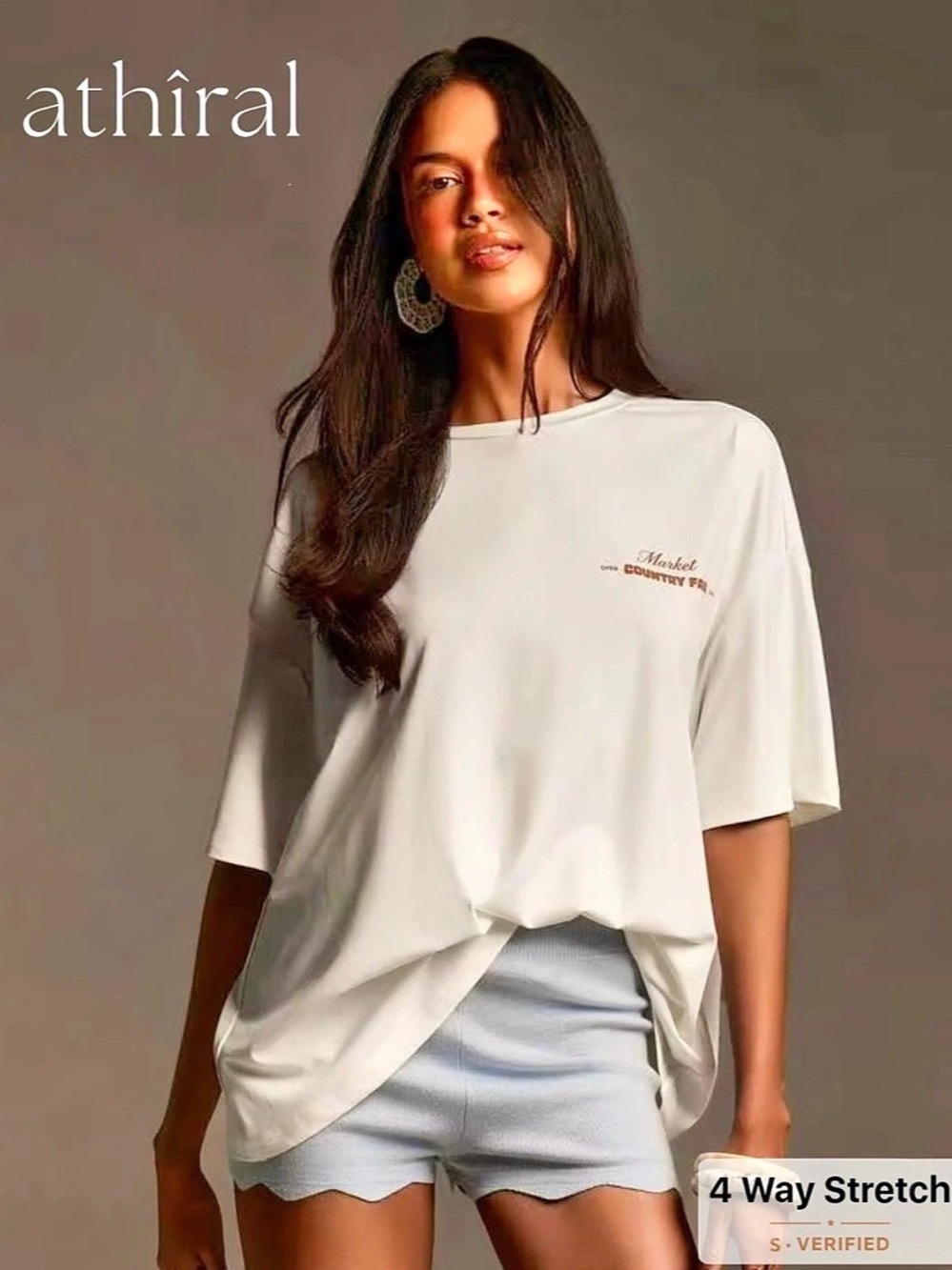 Athiral Graphic Short Sleeve Tee in White